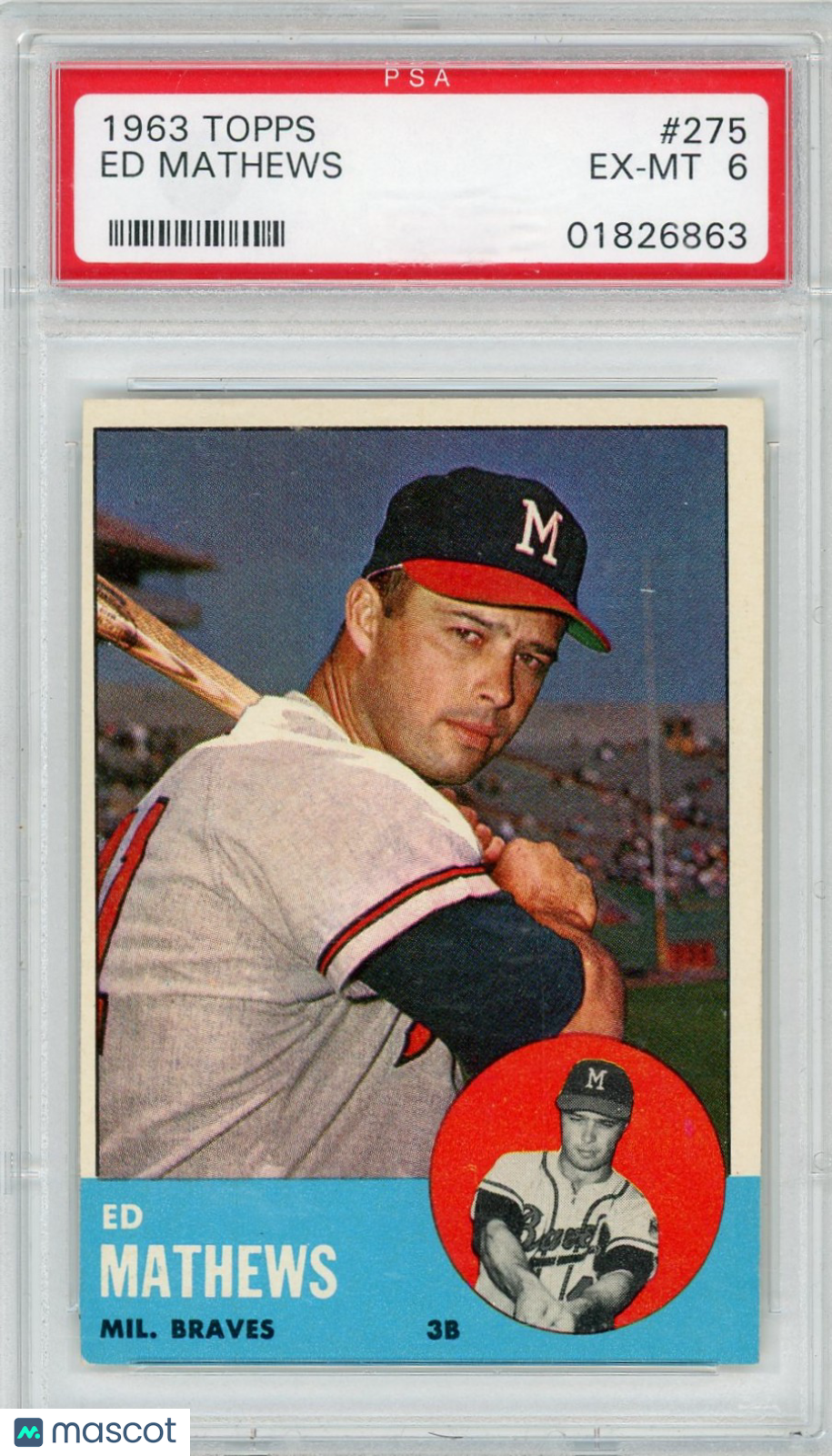 1963 Topps Ed Mathews #275 PSA 6
