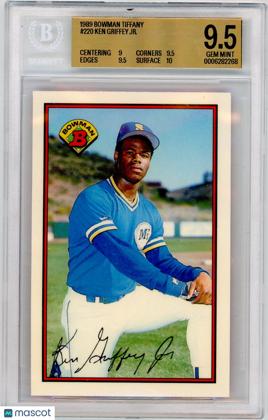 1989 Bowman Tiffany Ken Griffey Jr. #220 BGS 9.5