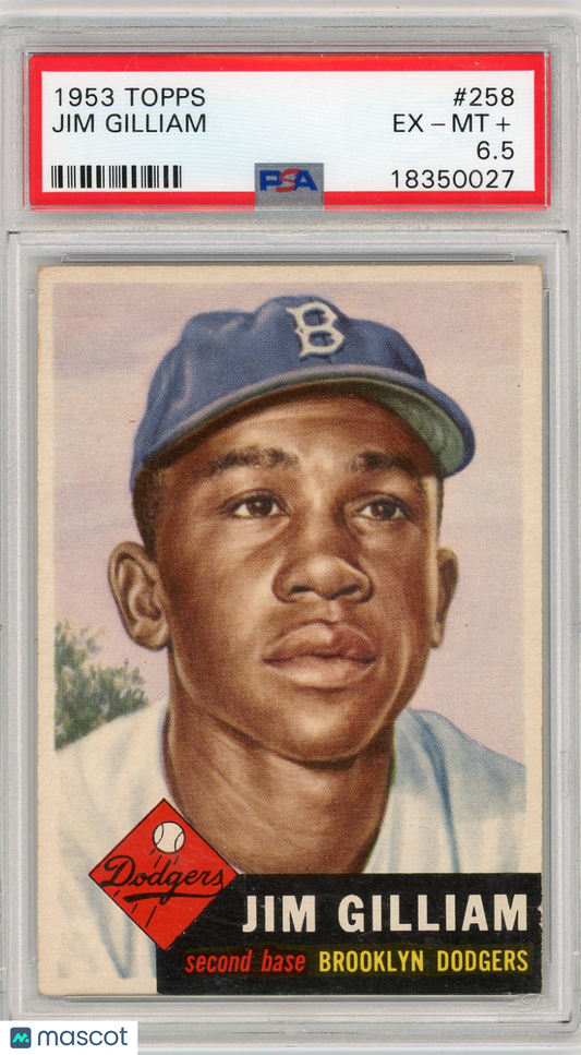 1953 Topps Jim Gilliam #258 PSA 6.5