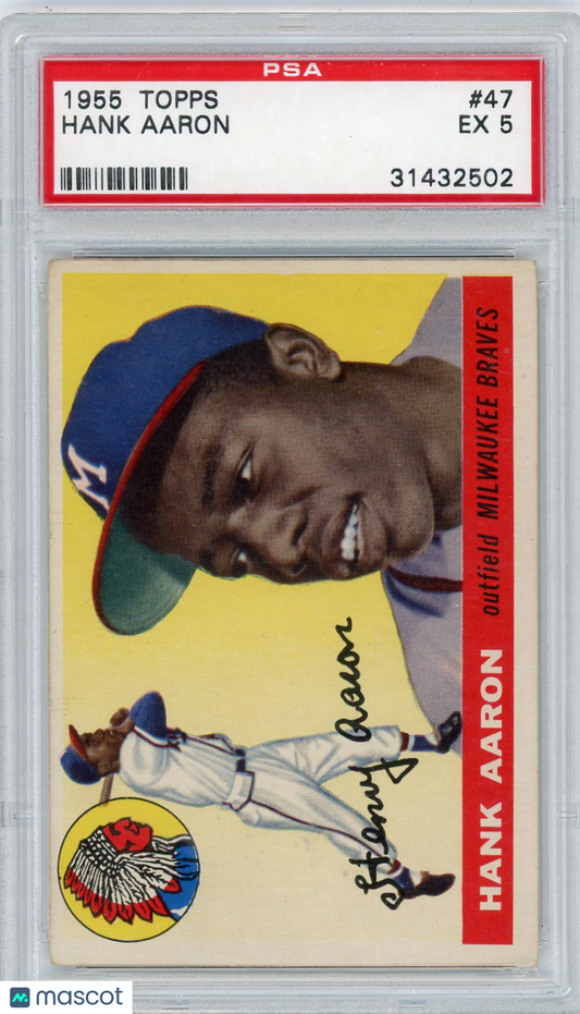 1955 Topps Hank Aaron #47 PSA 5