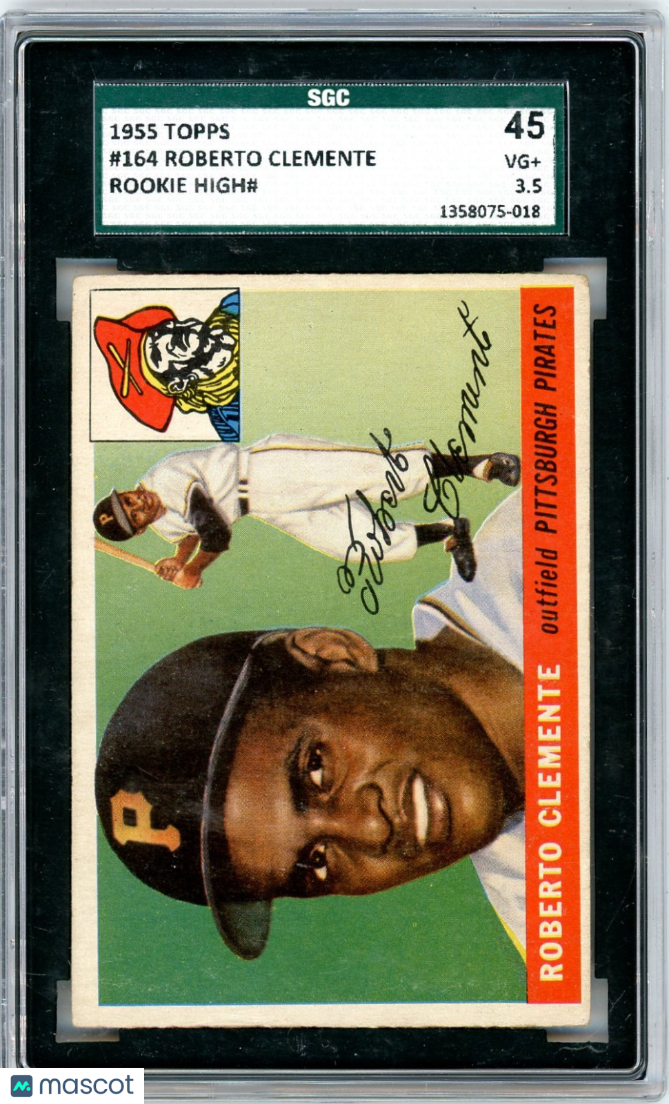 1955 Topps Roberto Clemente #164 SGC 3.5