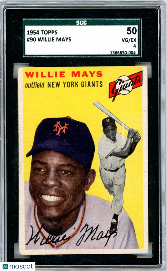 1954 Topps Willie Mays #90 SGC 4