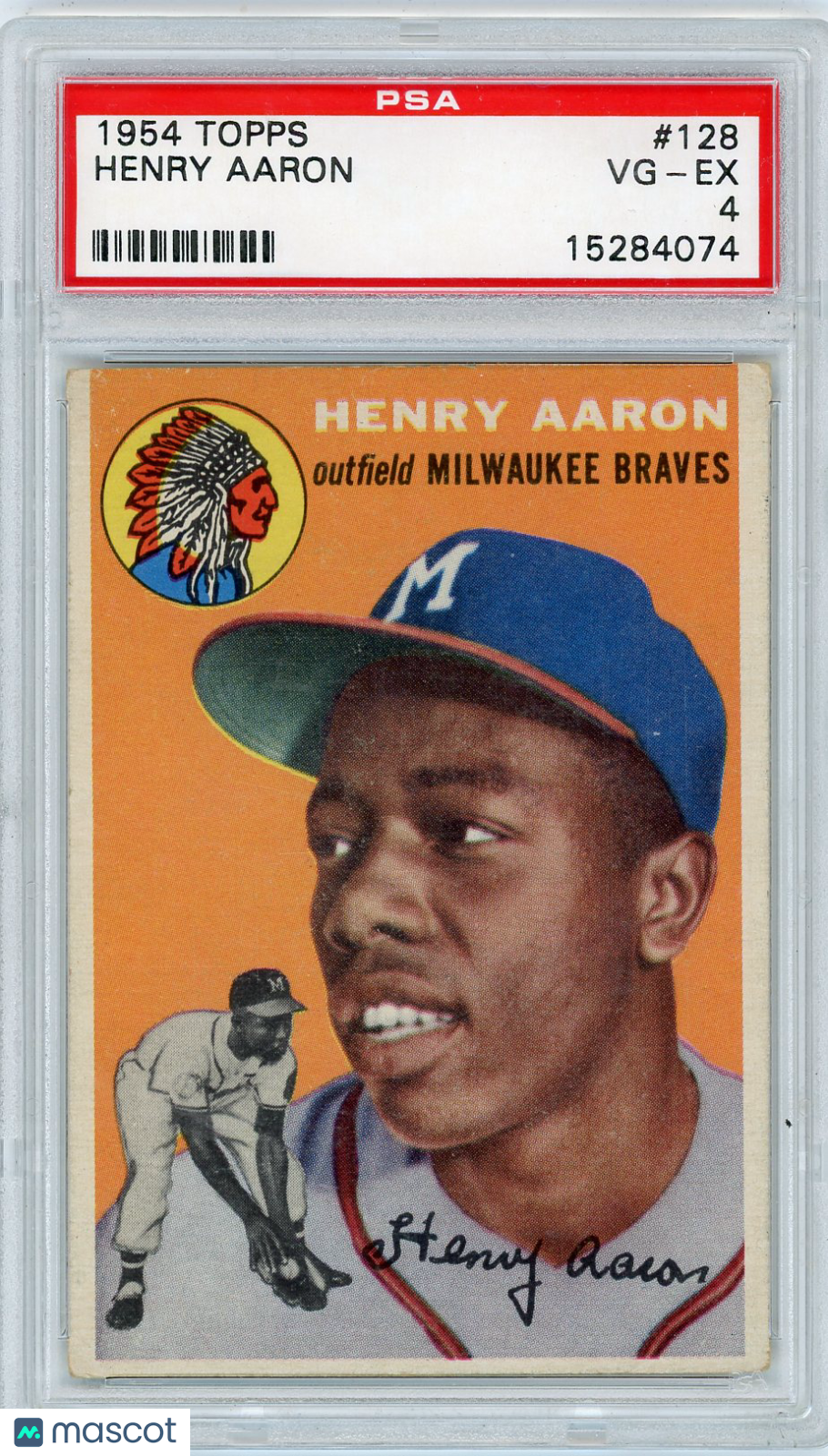 1954 Topps Henry Aaron #128 PSA 4