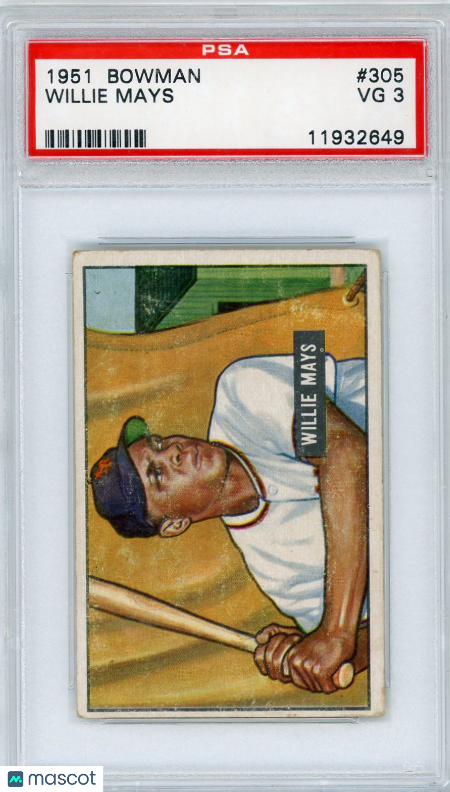 1951 Bowman Willie Mays #305 PSA 3