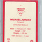 1985 Star Team Supers 5x7 Michael Jordan #CB1 BGS 9