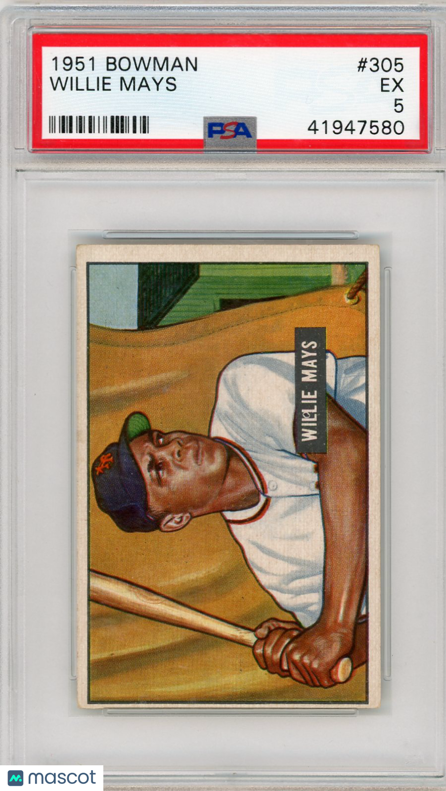 1951 Bowman Willie Mays #305 PSA 5