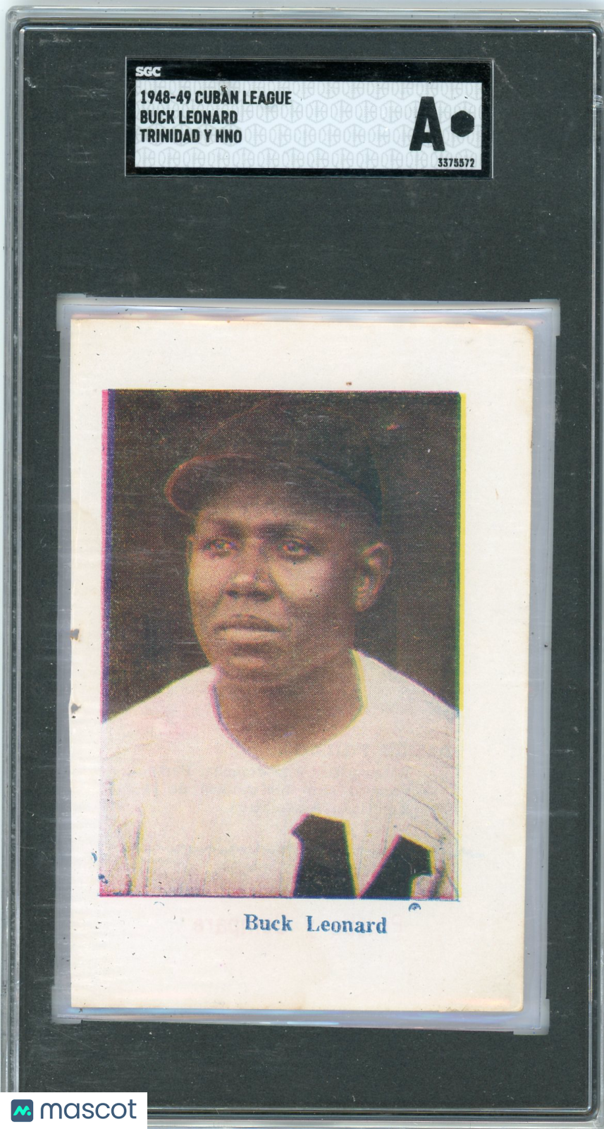 1948 Cuban League Buck Leonard Trinidad Y Hno SGC A
