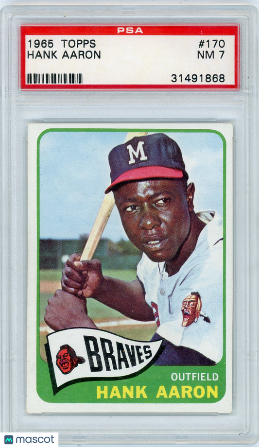 1965 Topps Hank Aaron #170 PSA 7