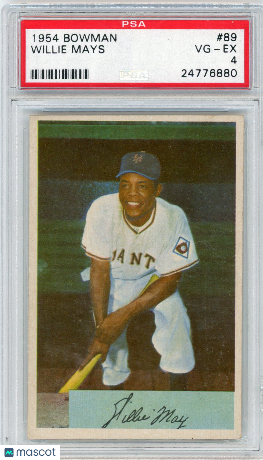 1954 Bowman Willie Mays #89 PSA 4