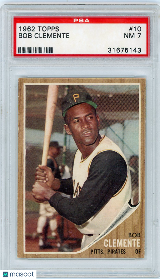 1962 Topps Bob Clemente #10 PSA 7