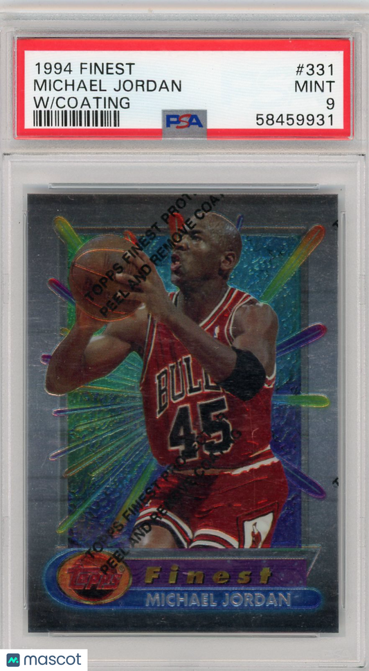 1994 Finest Michael Jordan #331 W Coating PSA 9