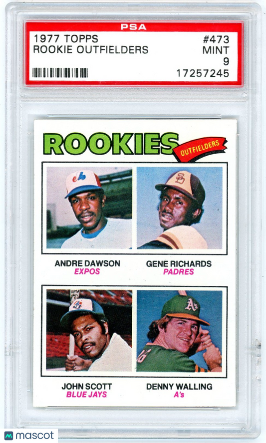 1977 Topps Rookie Outfielders #473 PSA 9