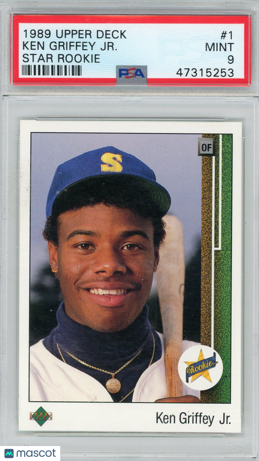 1989 Upper Deck Ken Griffey JR. #1 Star Rookie PSA 9