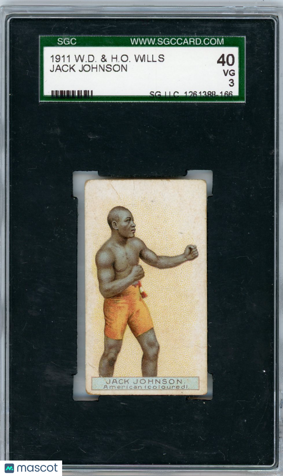1911 W.D. & H.O. Wills Jack Johnson SGC 3