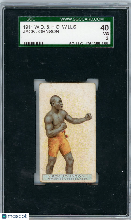 1911 W.D. & H.O. Wills Jack Johnson SGC 3