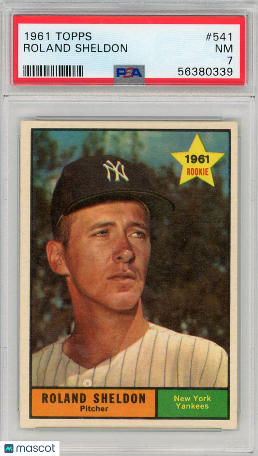 1961 Topps Roland Sheldon #541 PSA 7