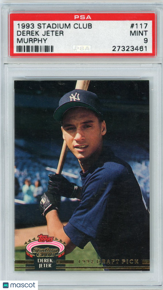 1993 Stadium Club Murphy Derek Jeter #117 PSA 9