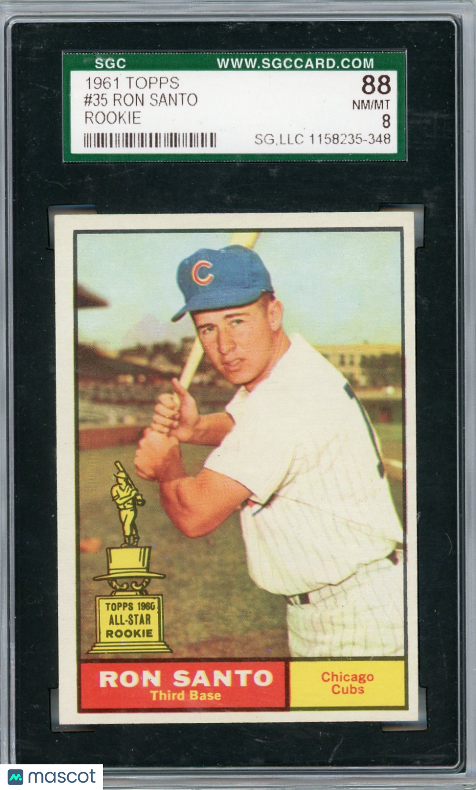 1961 Topps Ron Santo #35 SGC 8