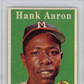 1958 Topps Hank Aaron #30 White Name PSA 4
