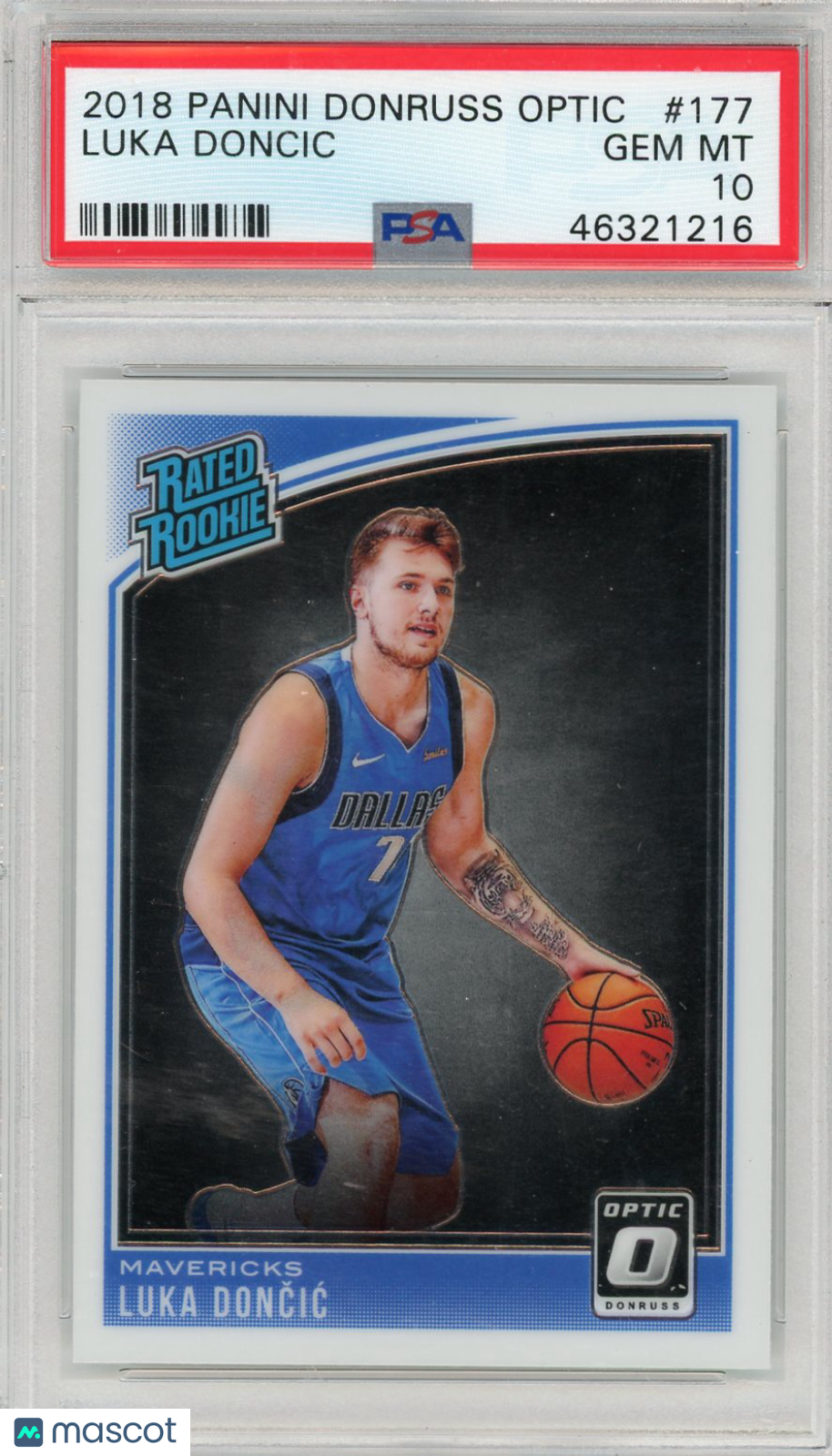 2018 Panini Donruss Optic Luka Doncic #177 PSA 10