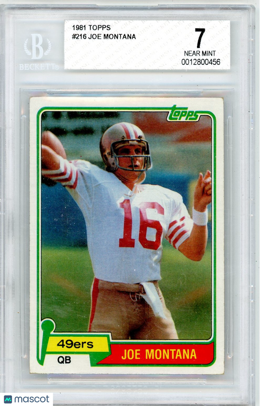 1981 Topps Joe Montana #216 BGS 7 Rookie