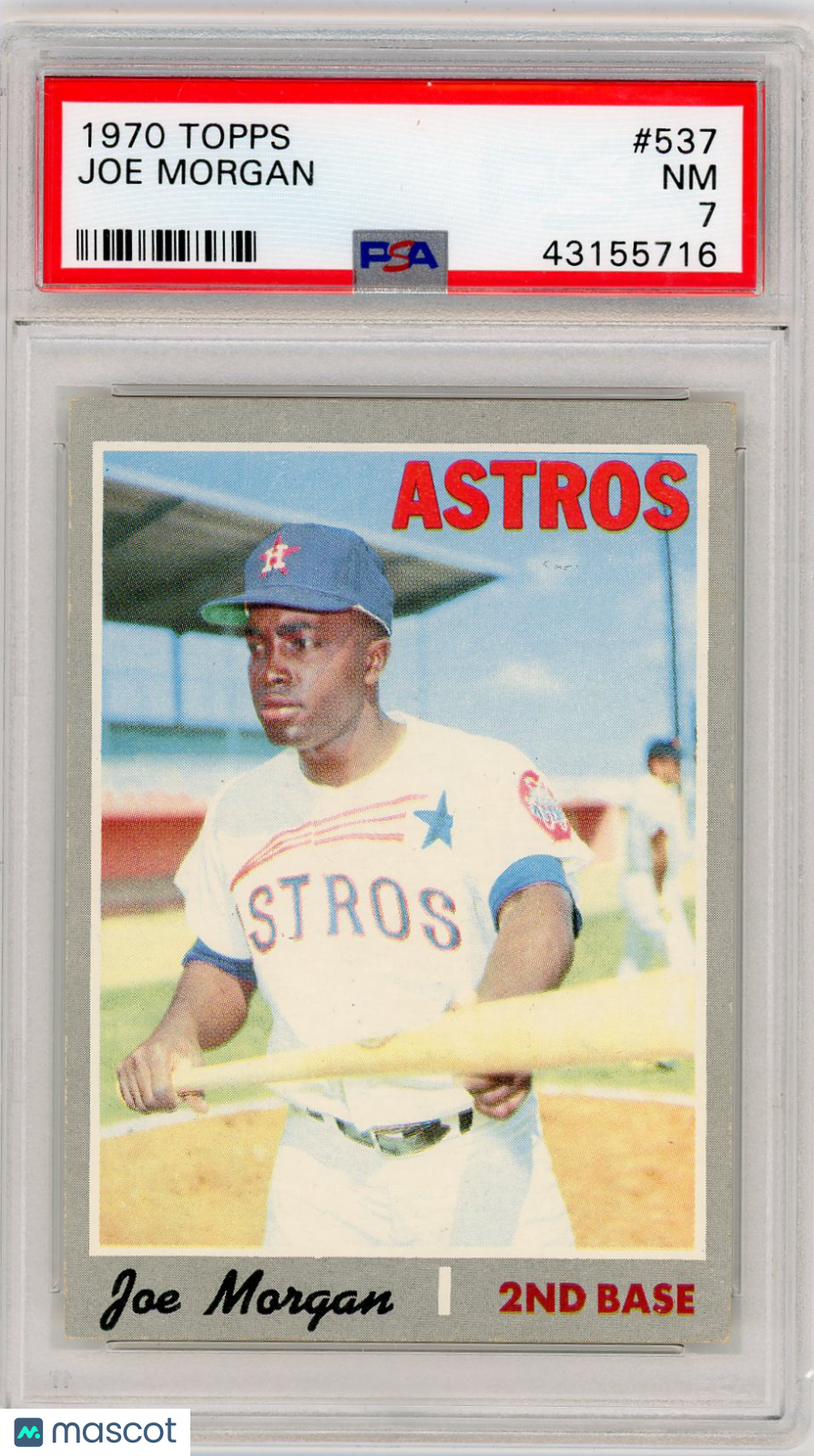1970 Topps Joe Morgan #537 PSA 7