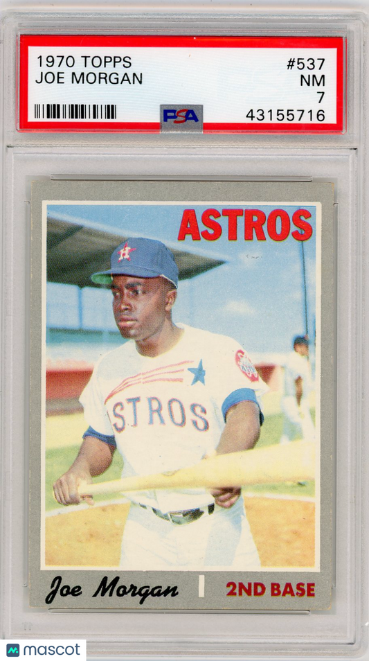 1970 Topps Joe Morgan #537 PSA 7