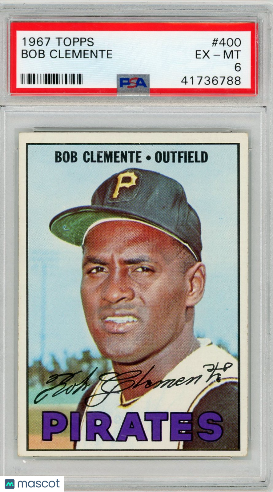 1967 Topps Bob Clemente #400 PSA 6