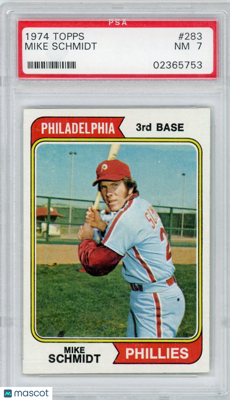 1974 Topps Mike Schmidt #283 PSA 7