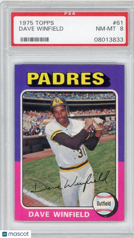 1975 Topps Dave Winfield #61 PSA 8