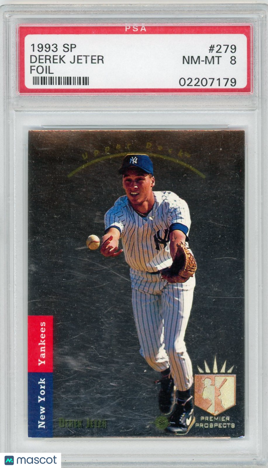 1993 SP Derek Jeter #279 Foil PSA 8