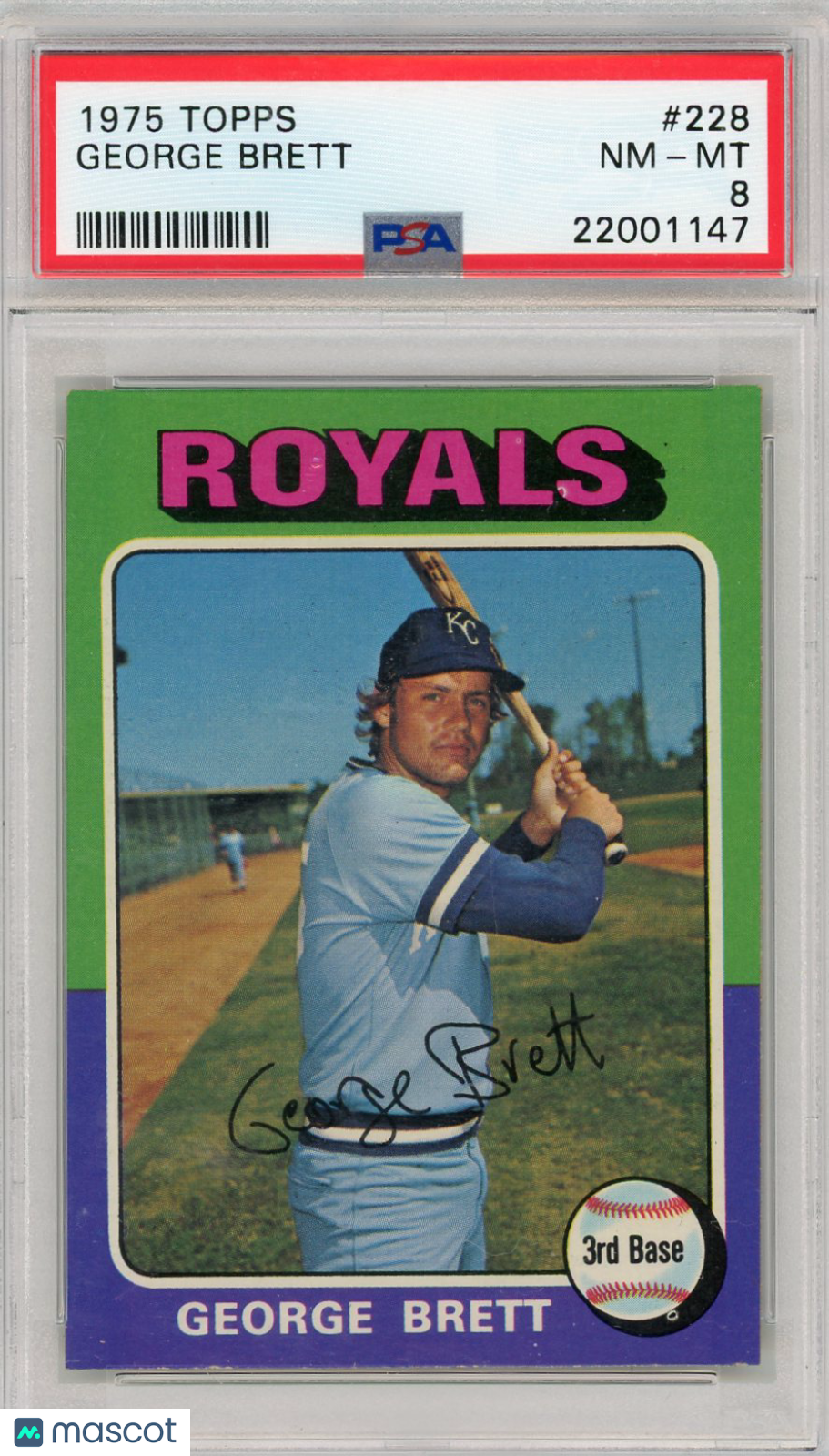 1975 Topps George Brett #228 PSA 8