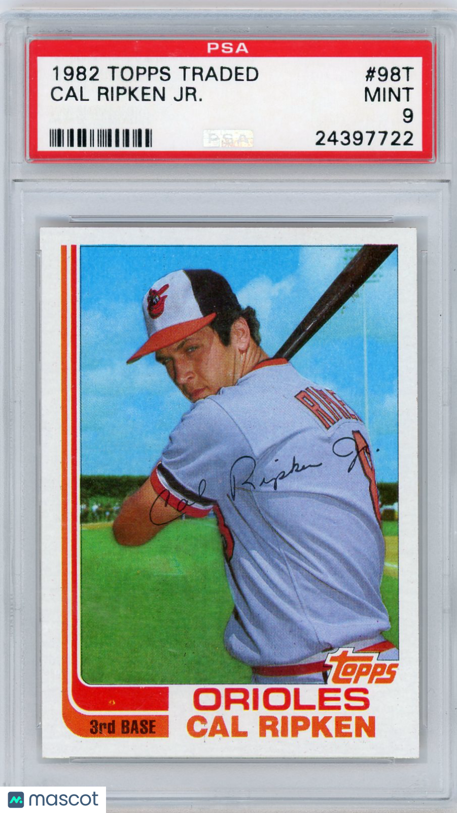 1982 Topps Traded Cal Ripken JR. #98T PSA 9