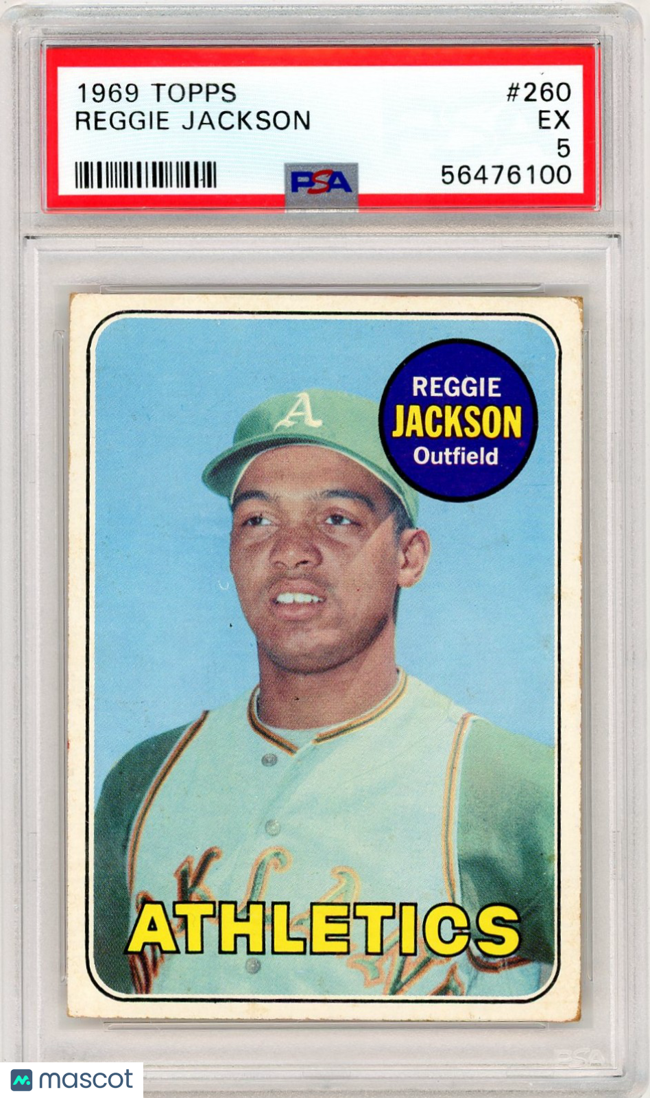 1969 Topps Reggie Jackson #260 PSA 5