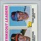 1977 Topps Strikeout Leaders #6 N. Ryan T. Seaver PSA 9