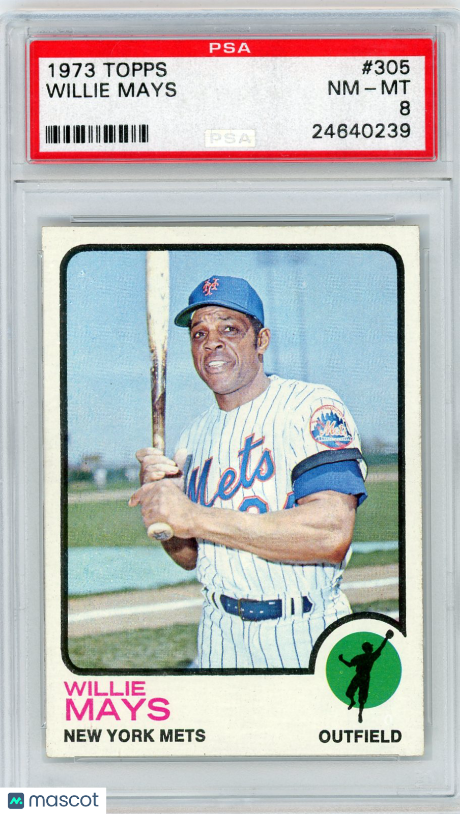 1973 Topps Willie Mays #305 PSA 8