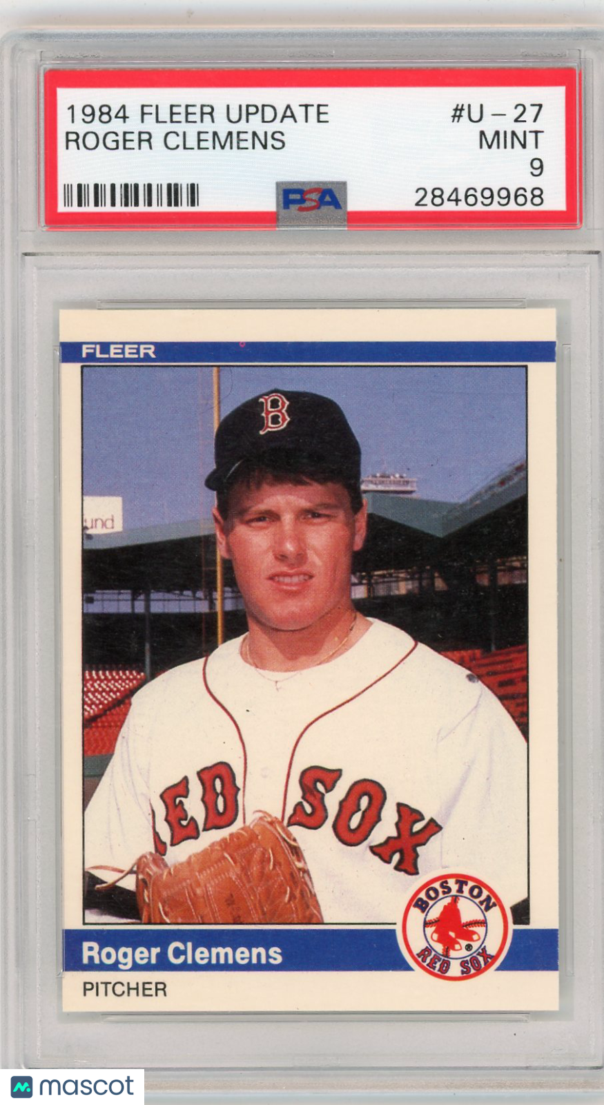 1984 Fleer Update Roger Clemens #U-27 PSA 9