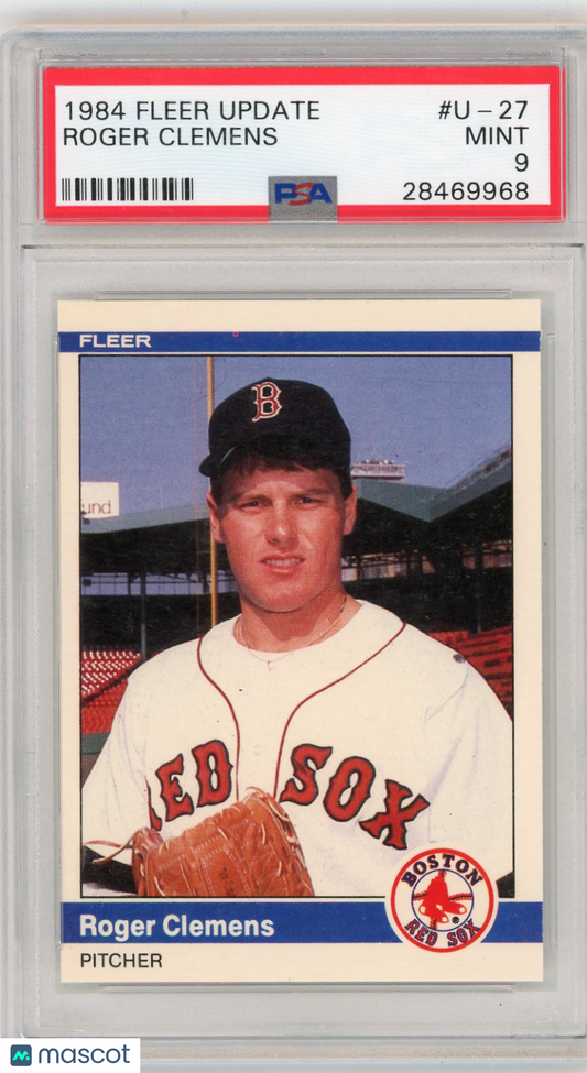 1984 Fleer Update Roger Clemens #U-27 PSA 9