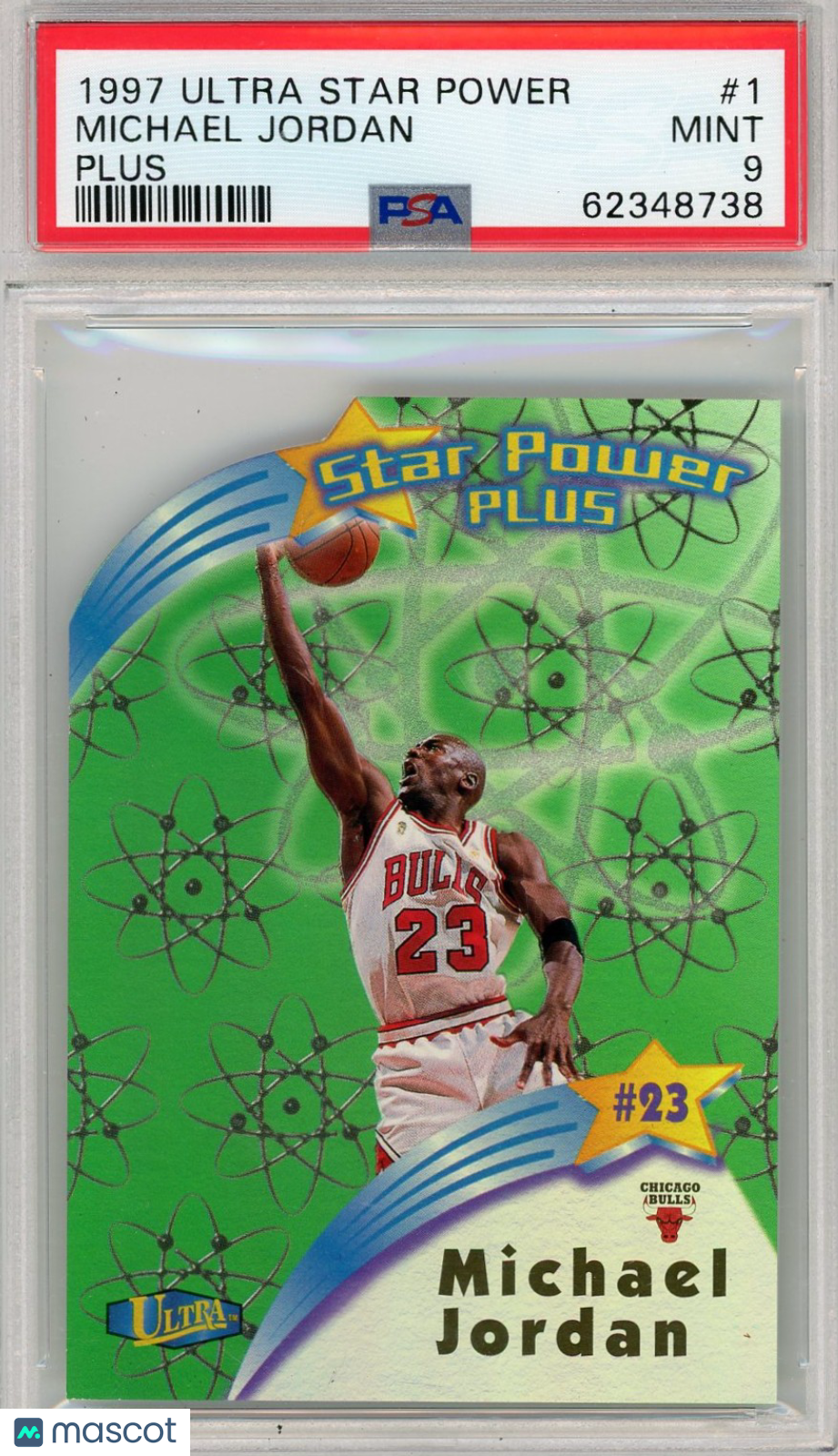 1997 Ultra Star Power Michael Jordan #1 Plus PSA 9