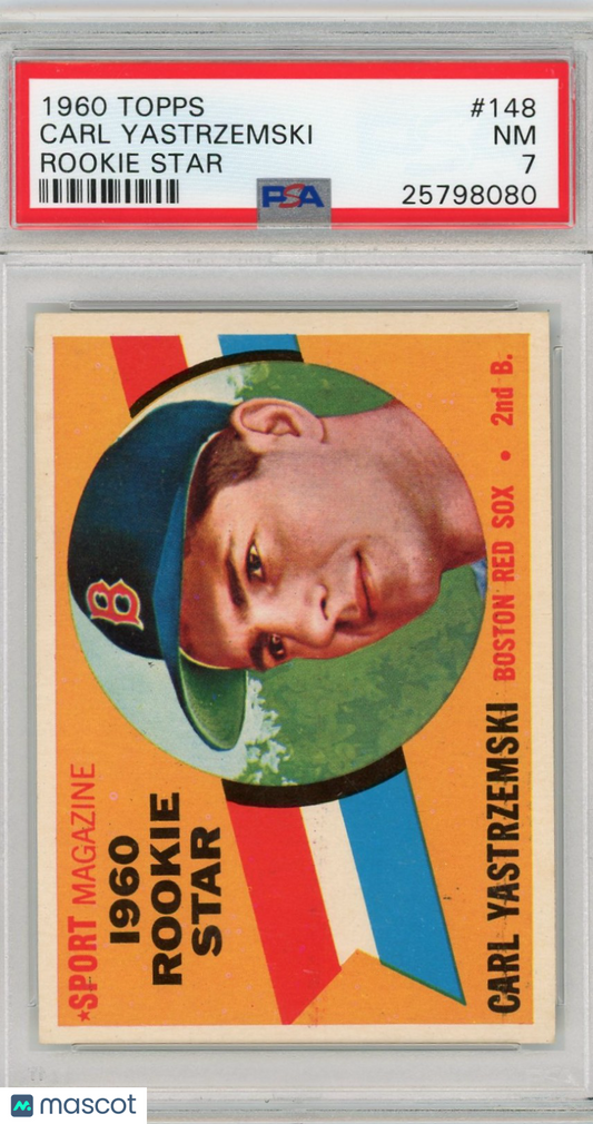1960 Topps Carl Yastrzemski #148 Rookie Star PSA 7