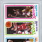 1980 Topps Scoring Leader Bird,Erving,Johnson PSA 7