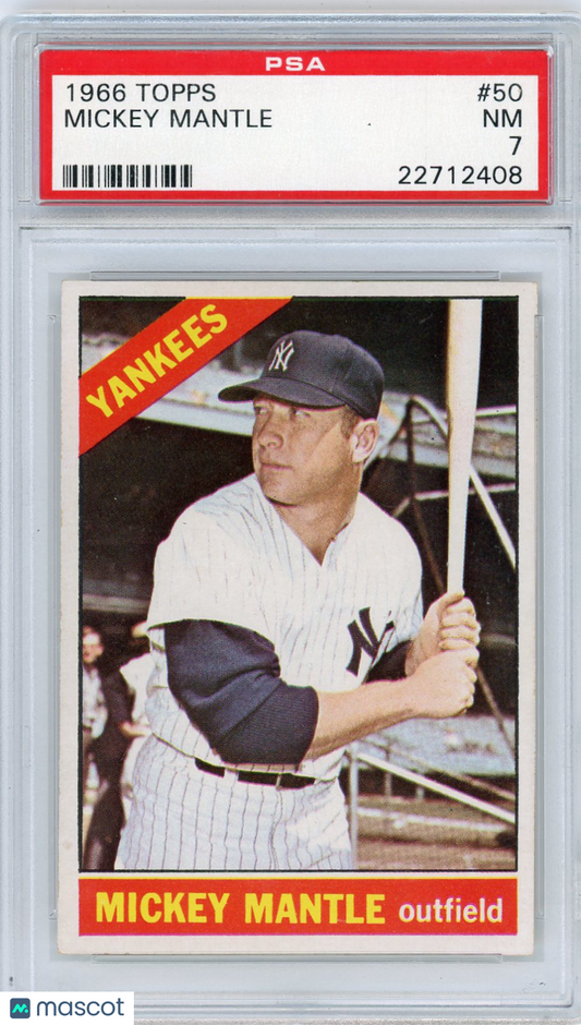 1966 Topps Mickey Mantle #50 PSA 7