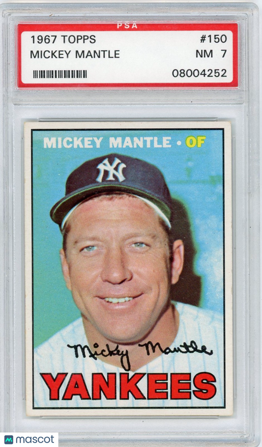 1967 Topps Mickey Mantle #150 PSA 7