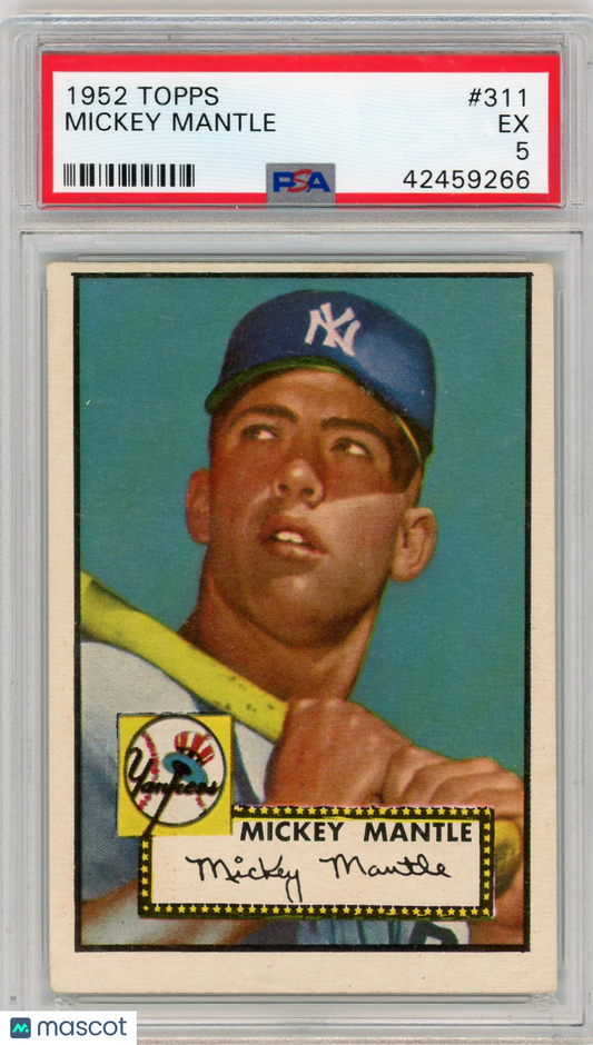 1952 Topps Mickey Mantle #311 PSA 5