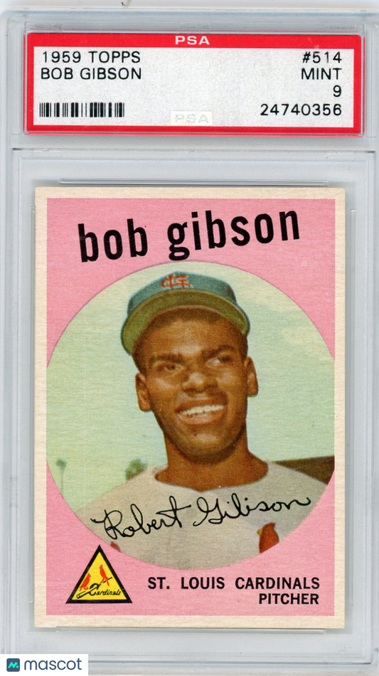 1959 Topps Bob Gibson #514 PSA 9