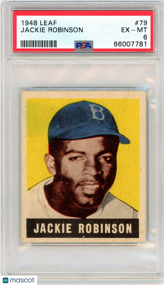 1948 Leaf Jackie Robinson #79 PSA 6