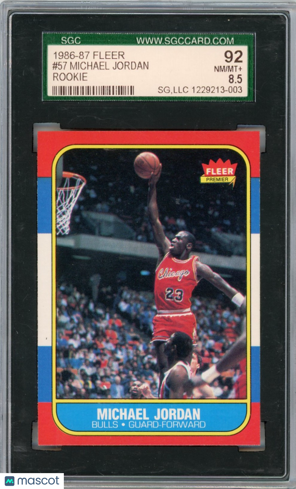 1986 Fleer Michael Jordan #57 SGC 8.5