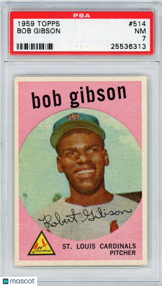 1959 Topps Bob Gibson #514 PSA 7