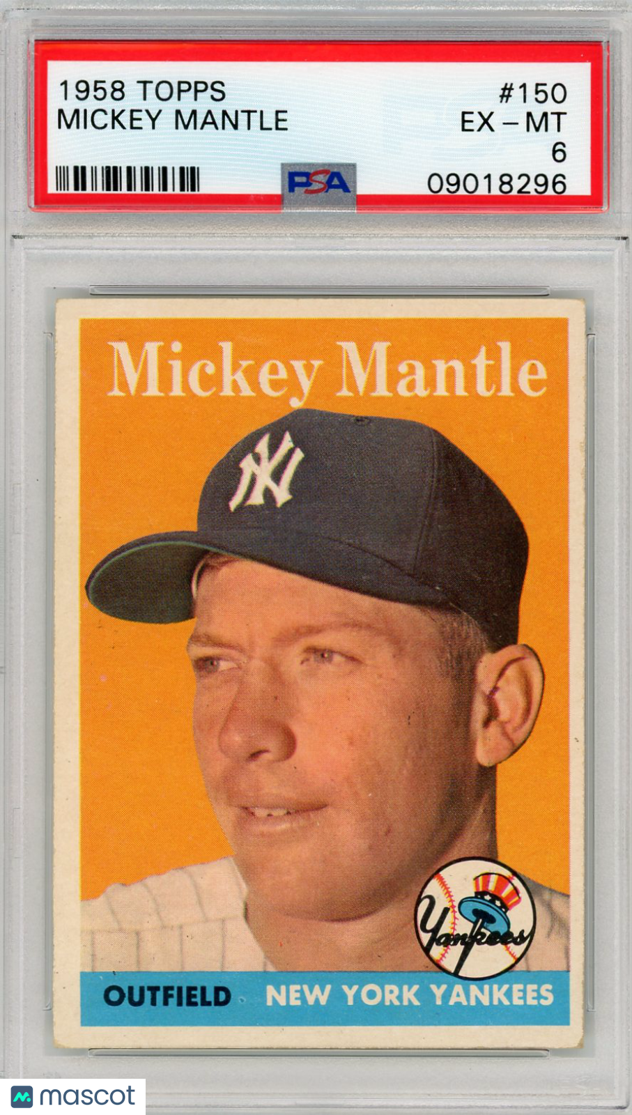1958 Topps Mickey Mantle #150 PSA 6