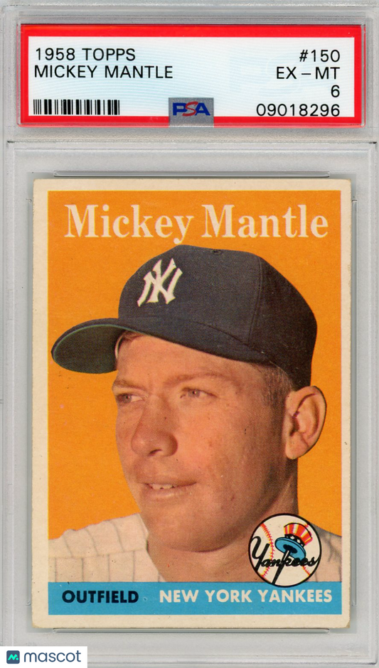 1958 Topps Mickey Mantle #150 PSA 6